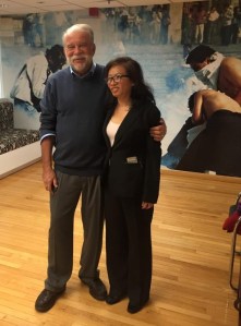 Ông Bob Dietz và Tạ Phong Tần tại trụ sở CPJ (New York)